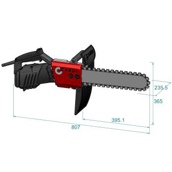 Betonkettensäge Diamantkettensäge Cardi Coccodrillo CD35 35 cm mit Diamantkette ICS Force3-32