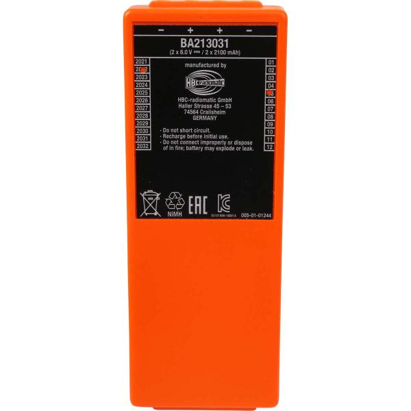 Original HBC Akku BA213031 2x6V 4200 mAh NiMh für HBC Serie spectrum 2, spectrum 3 (FUB10AA, BA213030, BA210040, BA214060, BA214061, BA213020)