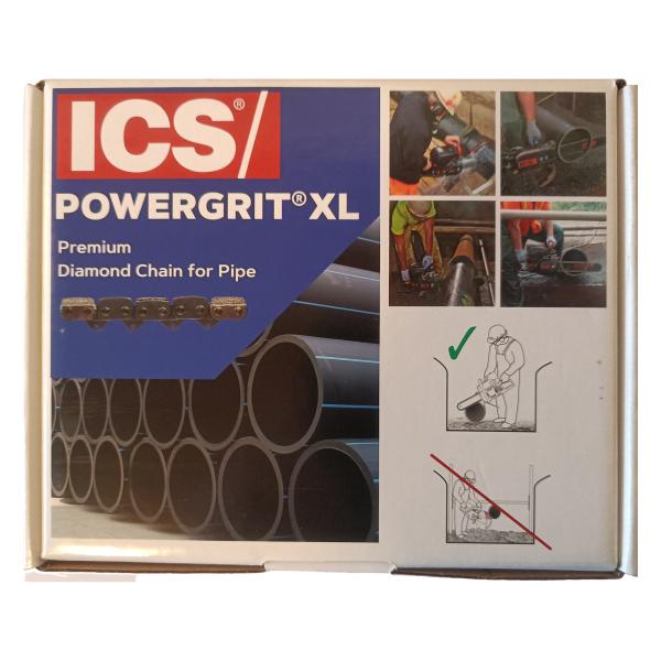 ICS Diamantkette PowerGrit XL-29 Force4 607664 für ICS 633F4 695F4 695XL F4 40 cm, 880F4 890F4 701-A 38 cm, Stihl GS 461, Husqvarna K950 K960 K970 K6500 K7000, Weka TK40 ANNA