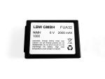 Akku für HBC FUB5AA, 6 V, 2000 mAh NiMh vector 2, linus 6, technos 1, spectrum 1, spectrum 2, spectrum A, spectrum B, eco
